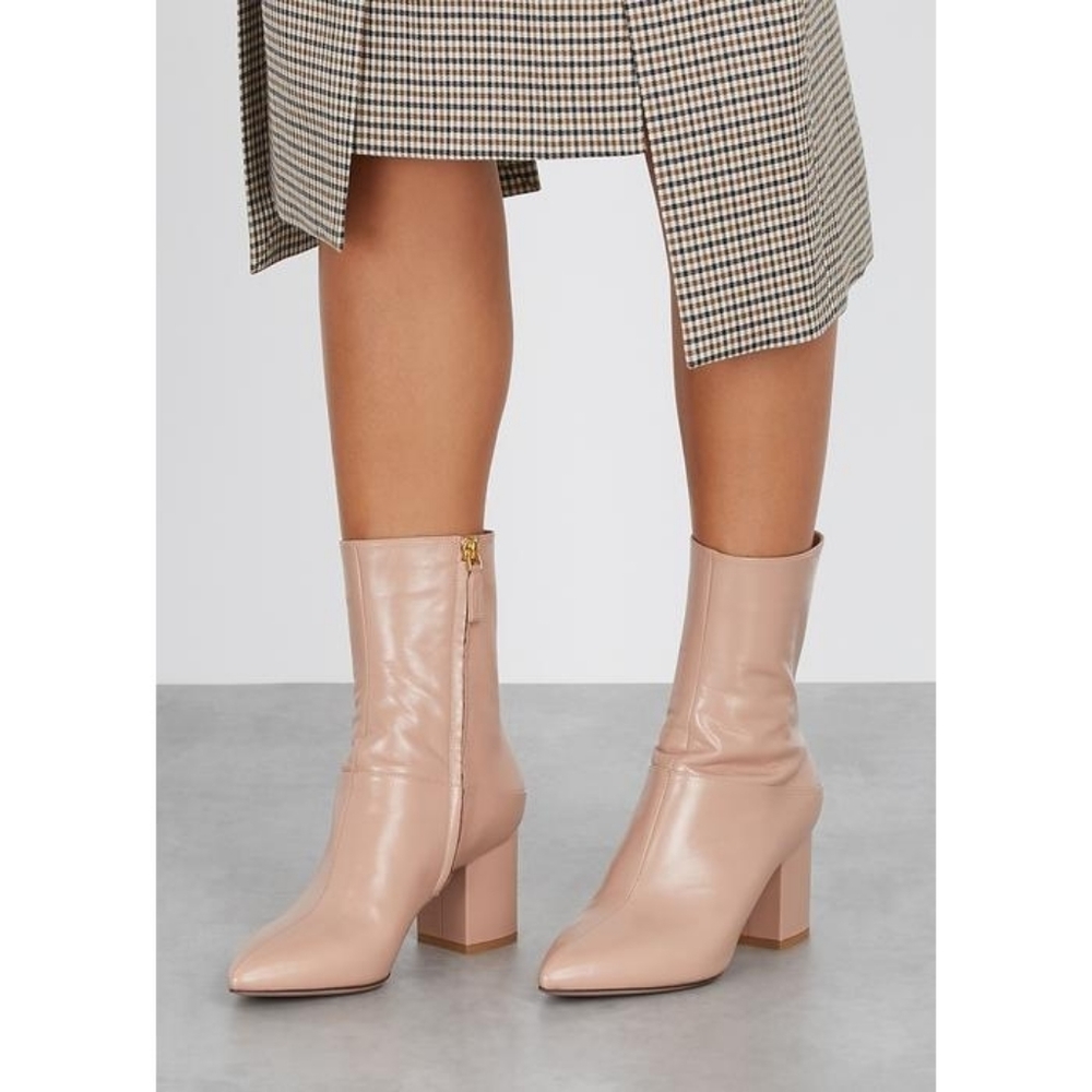 Valentino Garavani nude ring stud ankle boots Sz 9.5